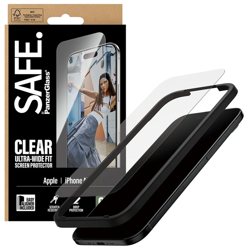 Safe iPhone Air stikliukas, skaidri,  3 nuotrauka